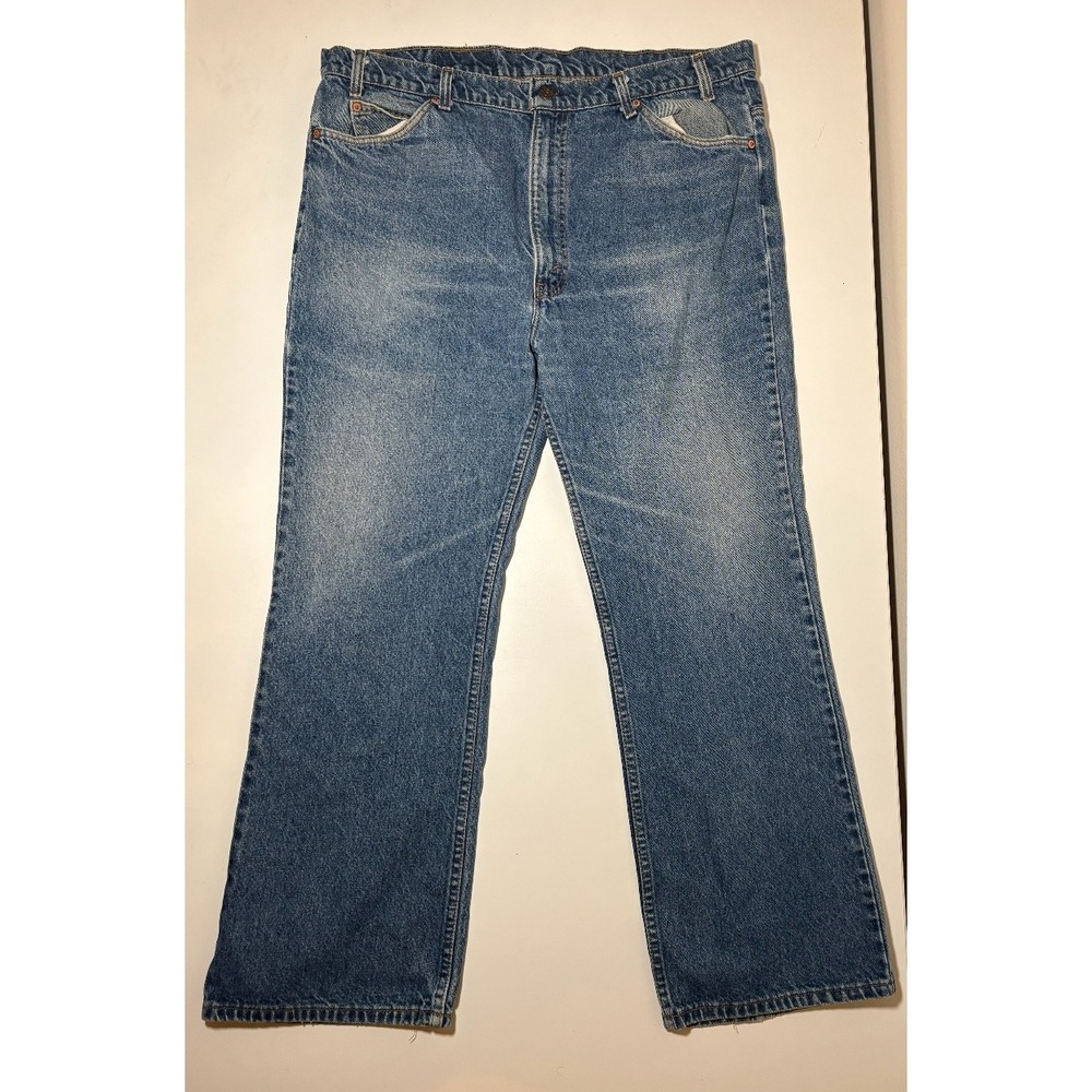 Vintage Levis 517 Bootcut Orange Tab Jeans | 42 X 30